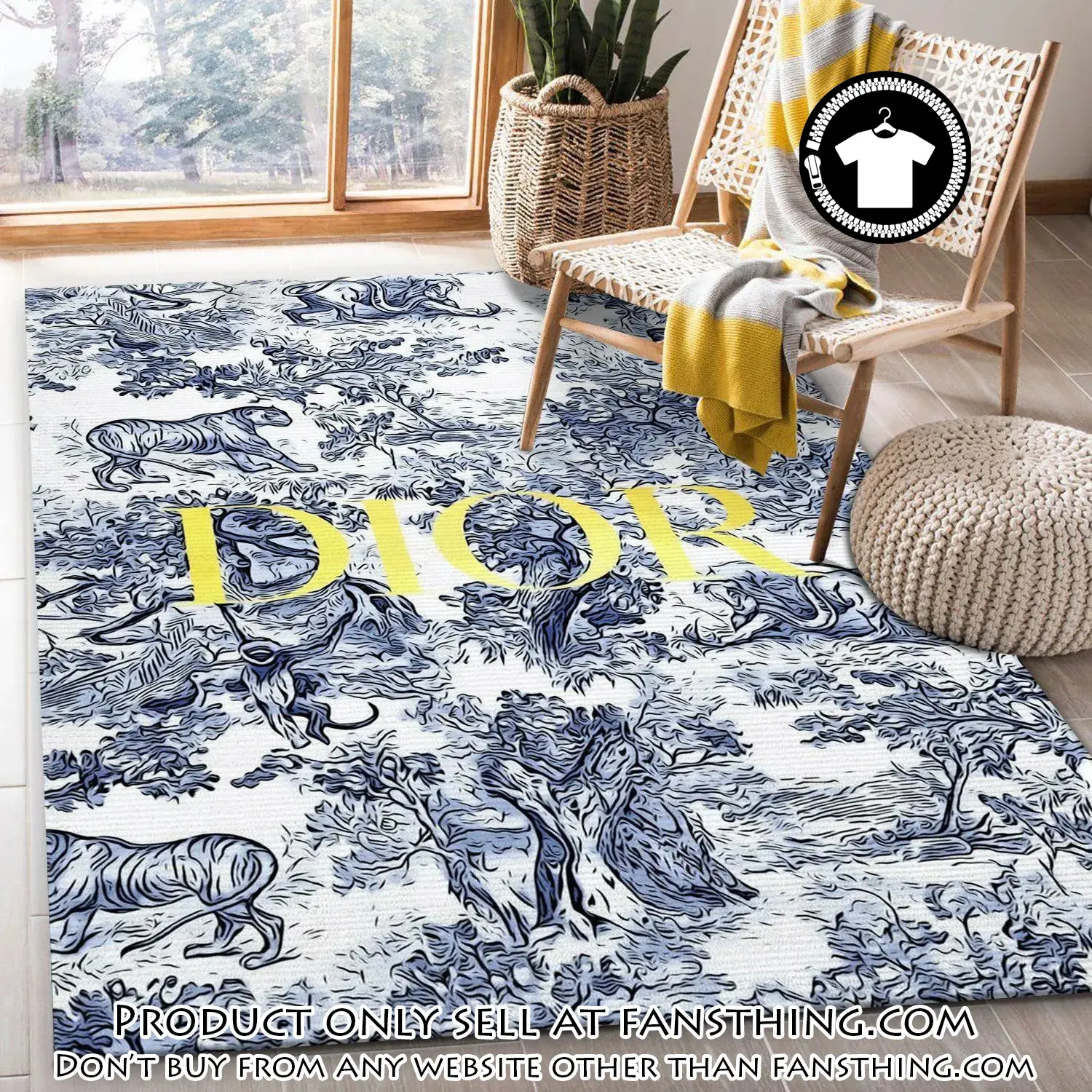 Dior rug fashion brand rug floor decor home decor fst5645156